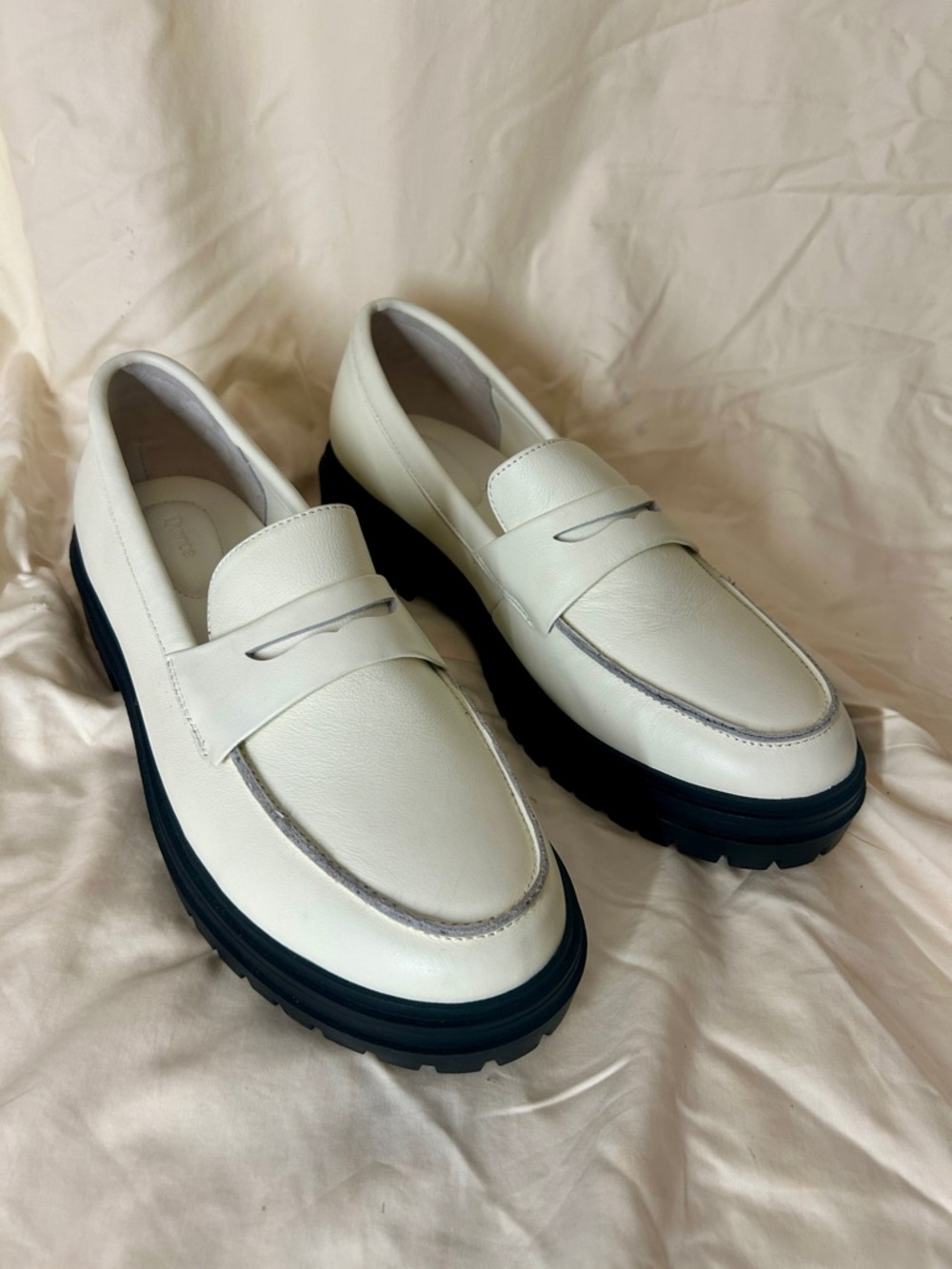 Quince Italian Leather Lug Sole Loafer US 10